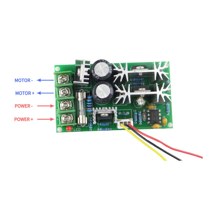 [Australia - AusPower] - CHANCS Permanent Magnet DC Motor CH-3420 24V DC 7000RPM Hollow Shaft with 20A PWM DC Motor Speed Controller with Bracket MOTOR+Bracket+PWM 