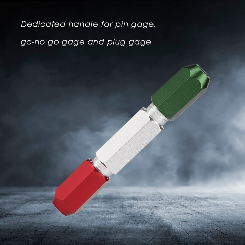 [Australia - AusPower] - Fafeicy Pin Gage Handle, Pin Handle, Pin Gage Handle Aluminum Alloy Double End No Handle Green Red Range, gage Block Accessories (0.3-1mm) 0.3-1mm 