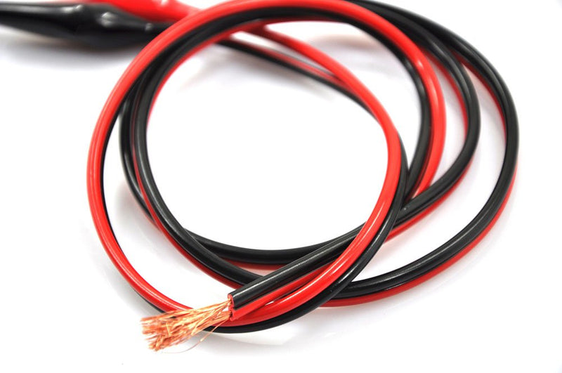 [Australia - AusPower] - XINCOL XT-15 39" (1M) 15/2 Test Probe Power Supply Cords Test Lead Set DC Output Wiring Cable for Switching Power Supply, Red Black Copper Wire With Insulated Banana Alligator Clips At One End 