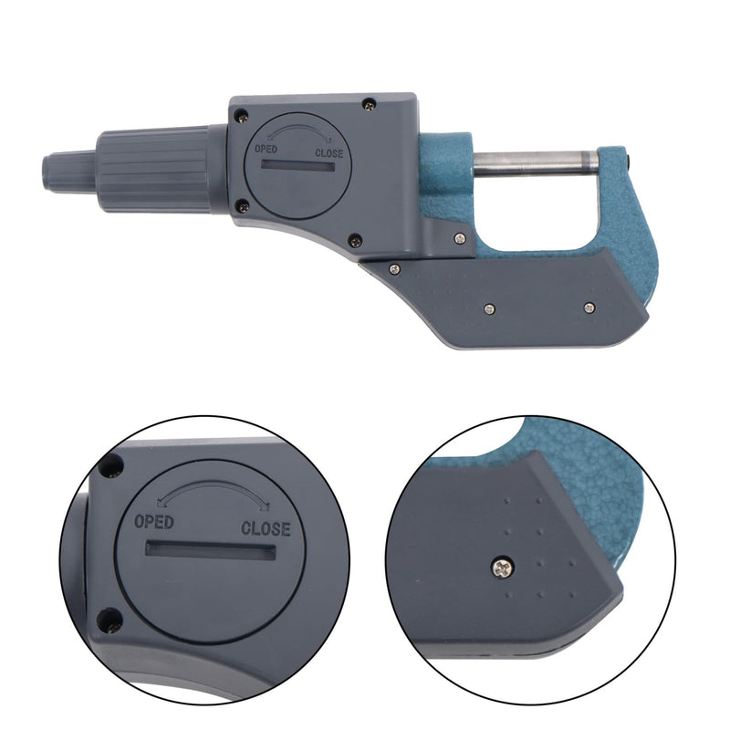 [Australia - AusPower] - findmall Digital Micrometer 0-1/25mm 0.00005 Accuracy Machinist Tool with LCD Display Inch/Metric Thickness Gauge for Metalworking and Engineering 