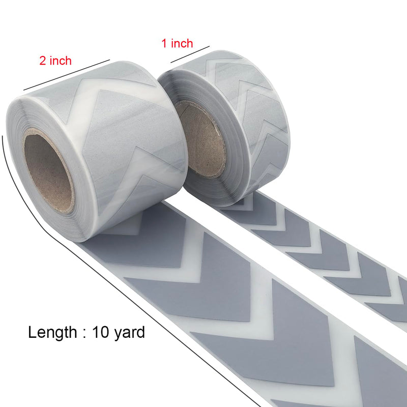 High Visibility Silver Reflective Heat Transfer Vinyl Iron On Stickers Arrow MN-13 (1 inch x 10 Yard) 1 inc x 10 yard