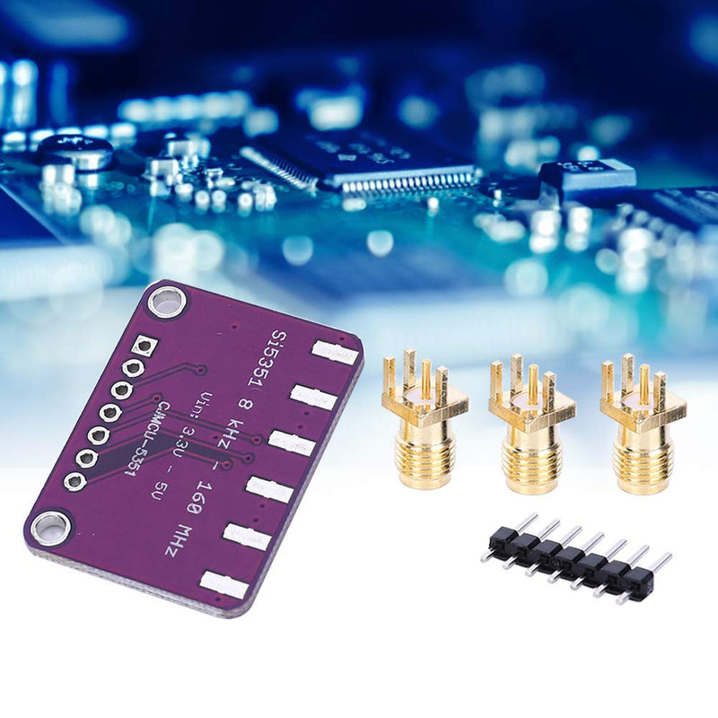 Clock Generator Breakout Board, CJMCU-5351 Si5351A clock splitter Signal generator Electronic component 8KHz-160MHz Clock generators