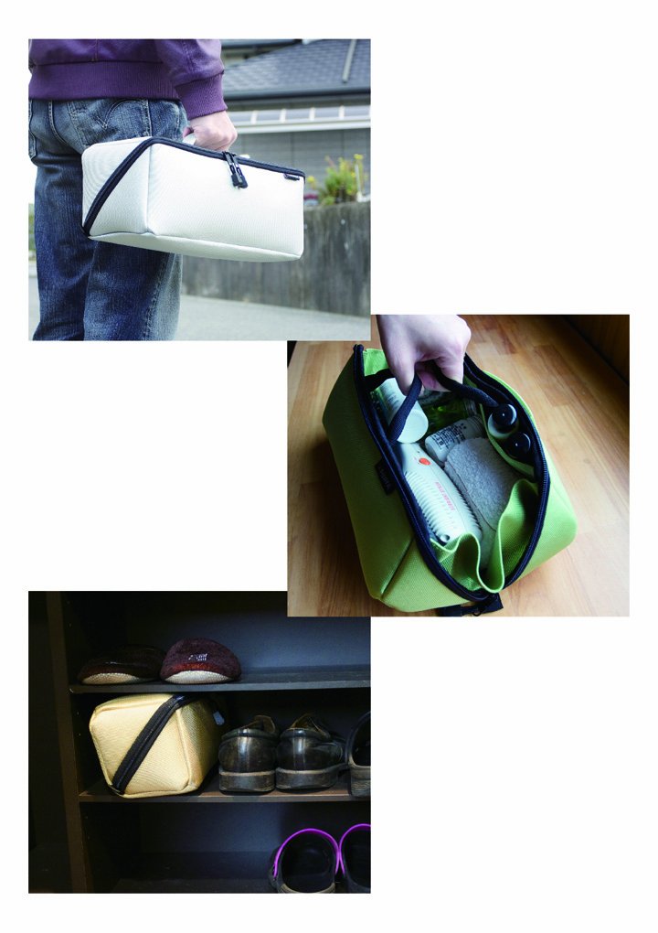 フジ矢 ヒッポケース(布製工具ケース) Out side dimension : H 10.6×W 4.3×D4.3(inch) Gray