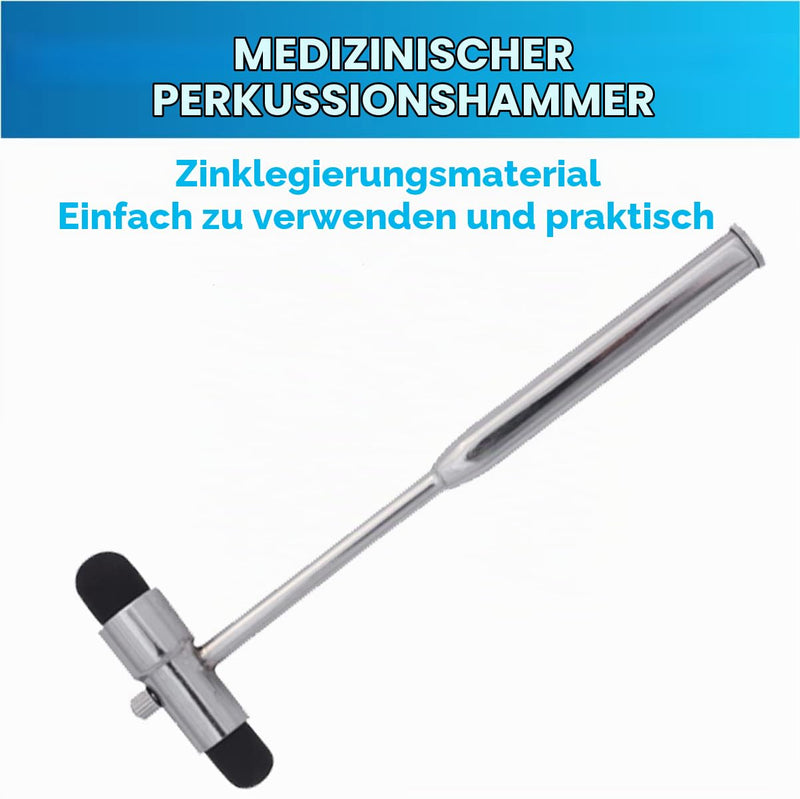 Innotech Buck Neurological Reflex Hammer with Brush and Needle for Skin Reflexes and Surface Reactions (Silver) silver