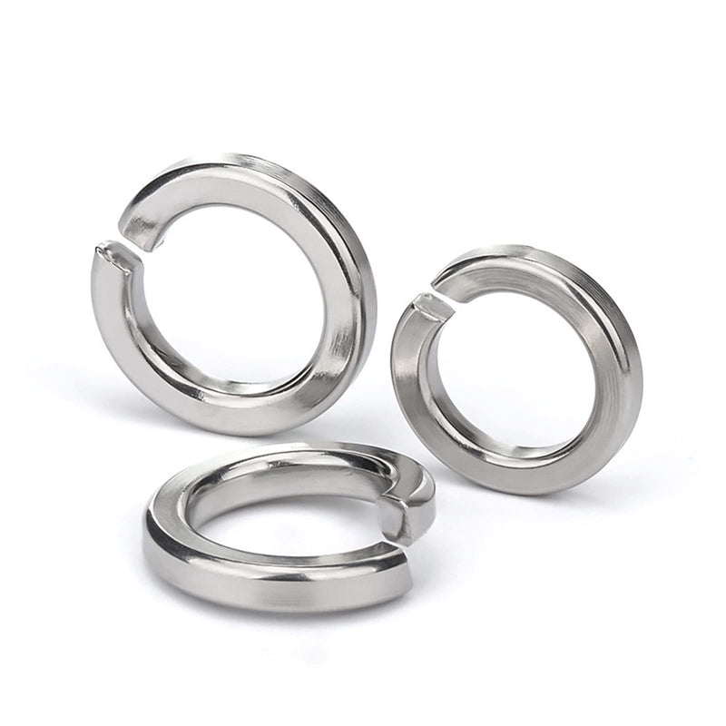 [Australia - AusPower] - 1/4" Split Lock Washer, 18-8 (304) Stainless Steel Spring Lock Washer 100PCS 1/4" Silver 100 