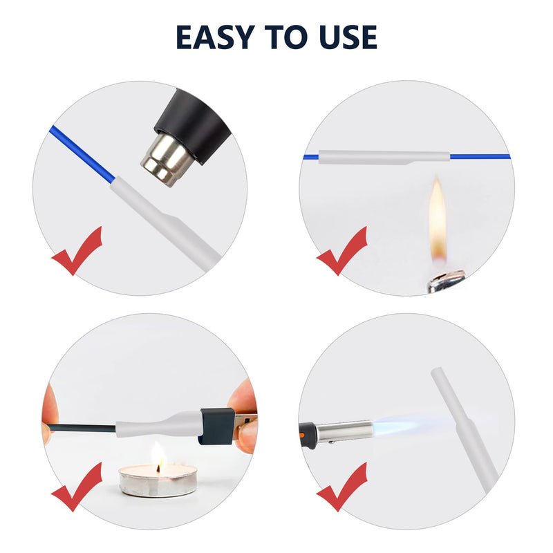 [Australia - AusPower] - ASHINER 580PCS Durable Heat Shrink Tubing Kit - Ideal for Electric Insulation and Repairs with Convenient Storage Case, White 