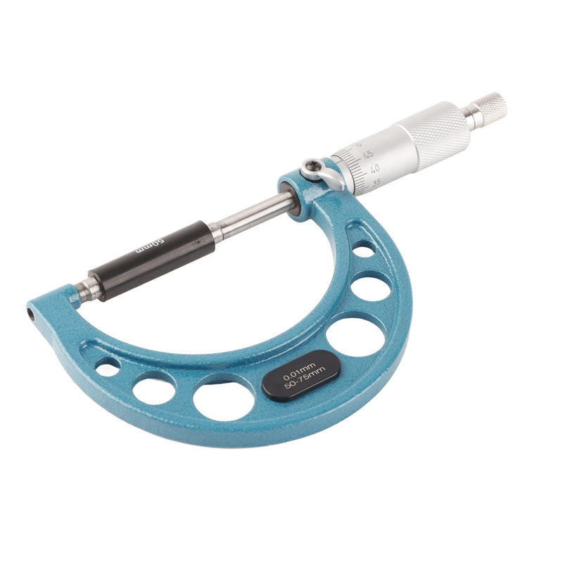 Stainless Steel External Micrometer Measuring Tool with 0.01 mm Thick Steel with High Accuracy (50-75 mm) 50-75 mm