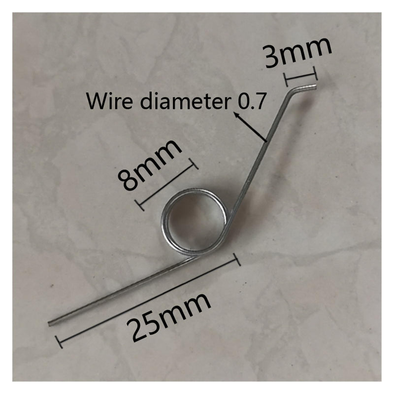[Australia - AusPower] - 10pcs/Lot Garbage Can Adjustable 3 Coils Stainless Steel 304 Torsion Spring 25mm 8mm_0.7mm 