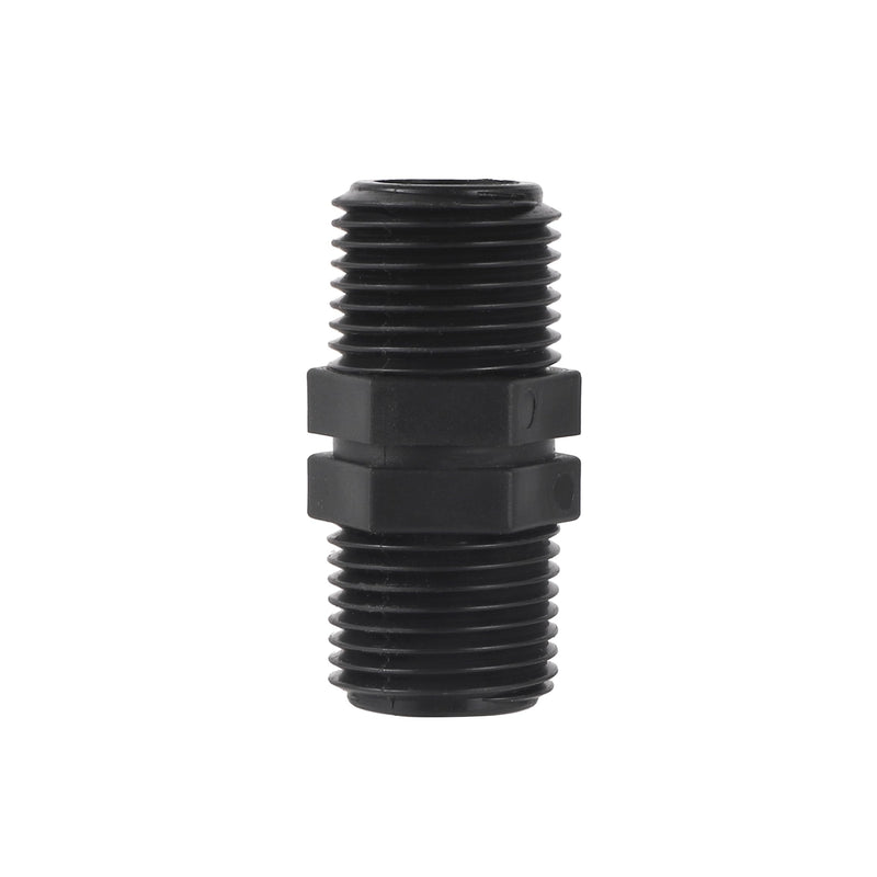 [Australia - AusPower] - 10 Pcs Head Pipe Riser 1/2 Inch MPT Double Male Pipe Thread Head Pipe Riser for Garden Lawn Irrigation System (1/2 male to 1/2 male straight coupling) 1/2 male to 1/2 male straight coupling 