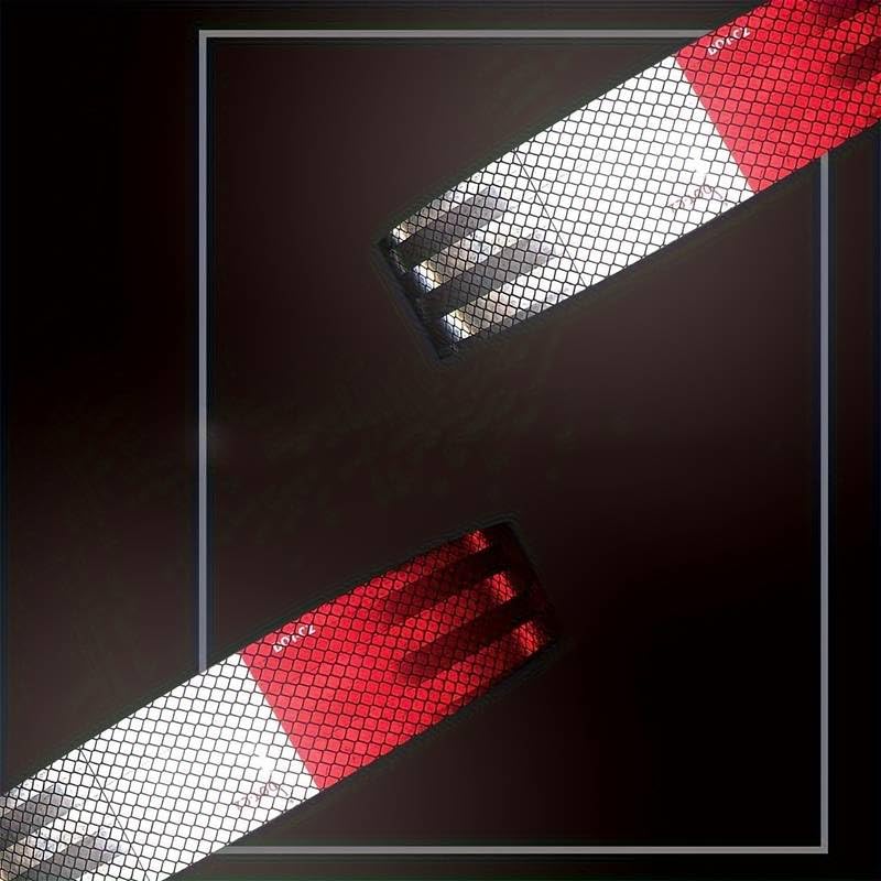 DOT-C2 Reflective Safety Tape 2 inches x 200 feet red/White Eye-catching Tape Suitable for Vehicles, Trailers, Boats, and Signage Safety Reflective Tape