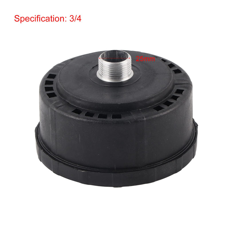 [Australia - AusPower] - 3/4 25mm Air Compressor Silencer, Plastic Shell Round Muffler Filter Intake Dia 80mm 