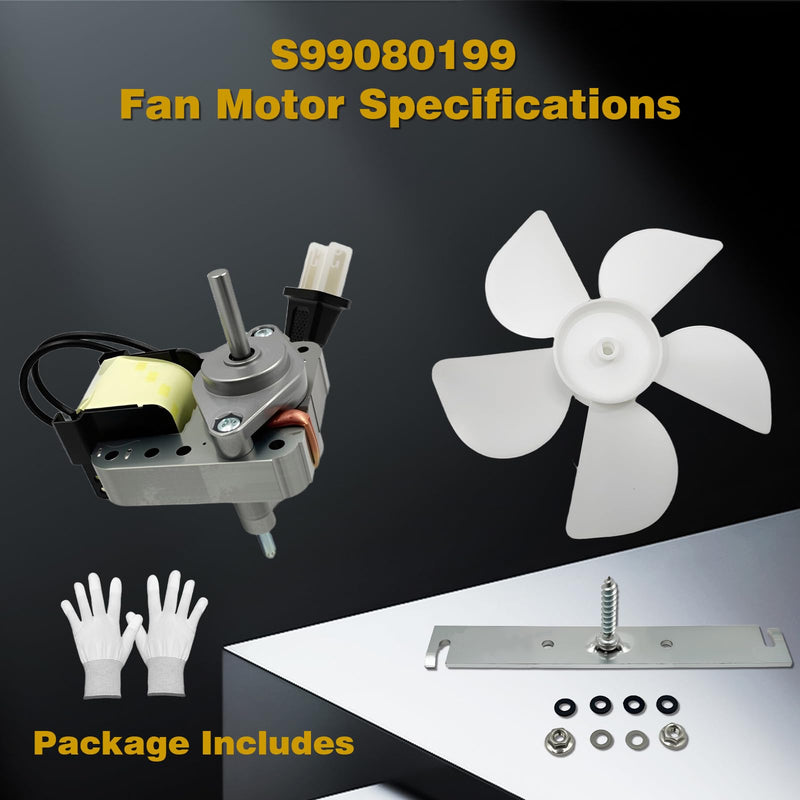 S99080199 Bathroom Exhaust Fan Motor 80 CFM 4.0 Sones Replacement for 512 512M 673 673-C 8870