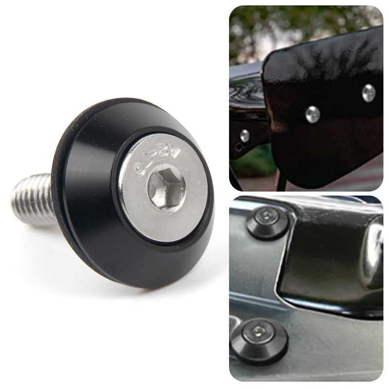 [Australia - AusPower] - Aluminum Fender Washers M6 Engine Dress Up Bolts 54 Sets Engine Bay Dress Up Fender Flares Bolts with Rubber Gaskets Stainless Steel Bolts(M6*25mm) and Rivet Nuts 