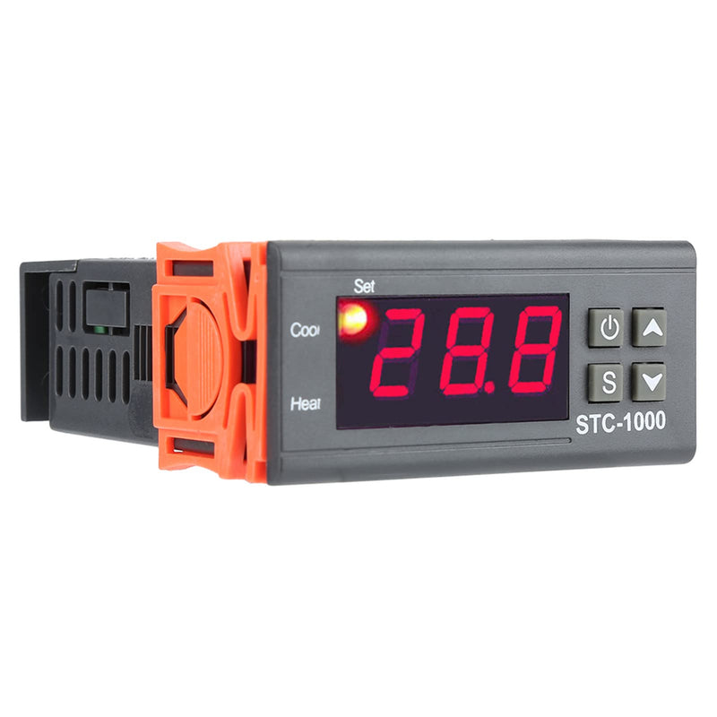 [Australia - AusPower] - Digital Thermostat, Digital Temperature Controller Temp Sensor Electric Thermostat Control 110-220V for Aquarium, Terrarium, Zoo, Chicken Incubator 