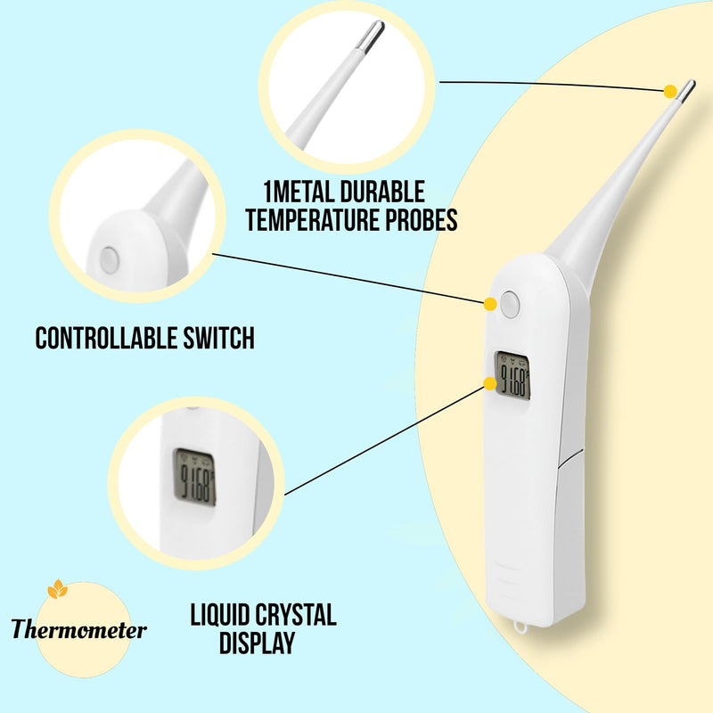 [Australia - AusPower] - Pet Thermometer, Fast Read Digital Veterinary Thermometer, Animal Temperature Monitor, Pet Temperature Tester for Dogs, Cats, Horse,Cattle, Pigs,Birds, Sheep 