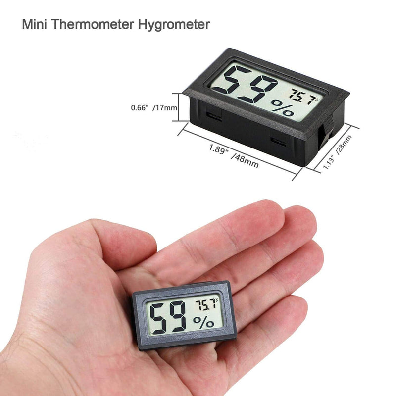 [Australia - AusPower] - Goabroa Mini Hygrometer Thermometer Digital Indoor Humidity Gauge Monitor with Temperature Meter Sensor Fahrenheit (℉) 