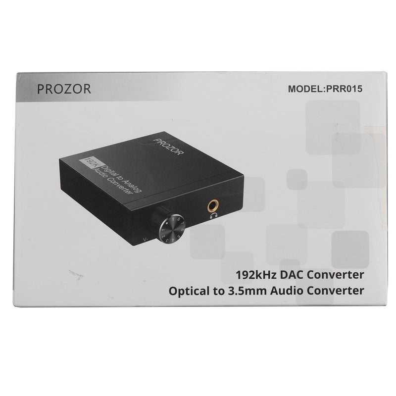 [Australia - AusPower] - PROZOR 192kHz Digital to Analog Audio Converter, DAC Digital SPDIF Optical Toslink to 3.5mm Converter 