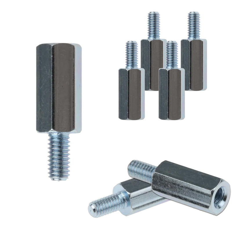 Kado M4x14mm Hex Stainless Steel Standoff Spacer Screw Nut Bolt Set 64pcs | Wall Mount Spacer Adapter for Desktop/Portable Monitor, Motherboard Prototyping Accessories for PCB, Computer & Circuit Board 64-Pack