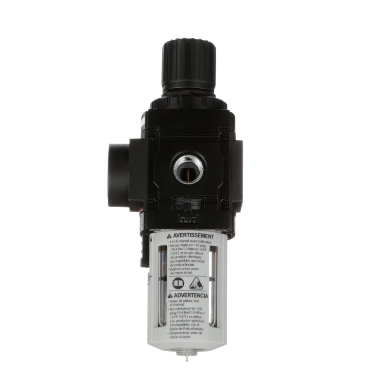 [Australia - AusPower] - ARO P39124-600-VS Air Filter-Regulator Piggyback, 1/4" NPT - 150 psi Max Inlet 