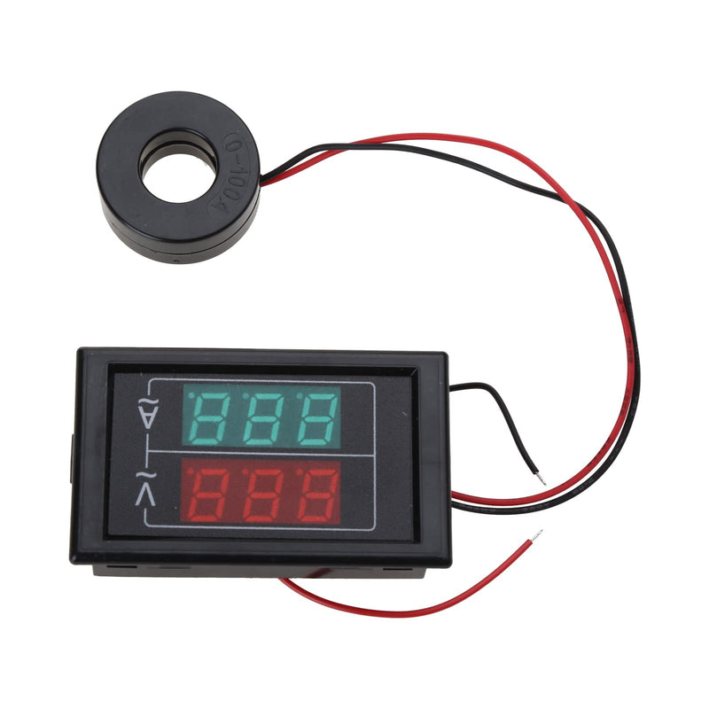 [Australia - AusPower] - Volts Amp Meter, 500V 100A Digital Voltmeter Ammeter Panel,LED 2in1 Multimeter, 2-Wire Voltage Amperages Tester Gauges, 4*1.6*6.3cm, As shown in the picture 