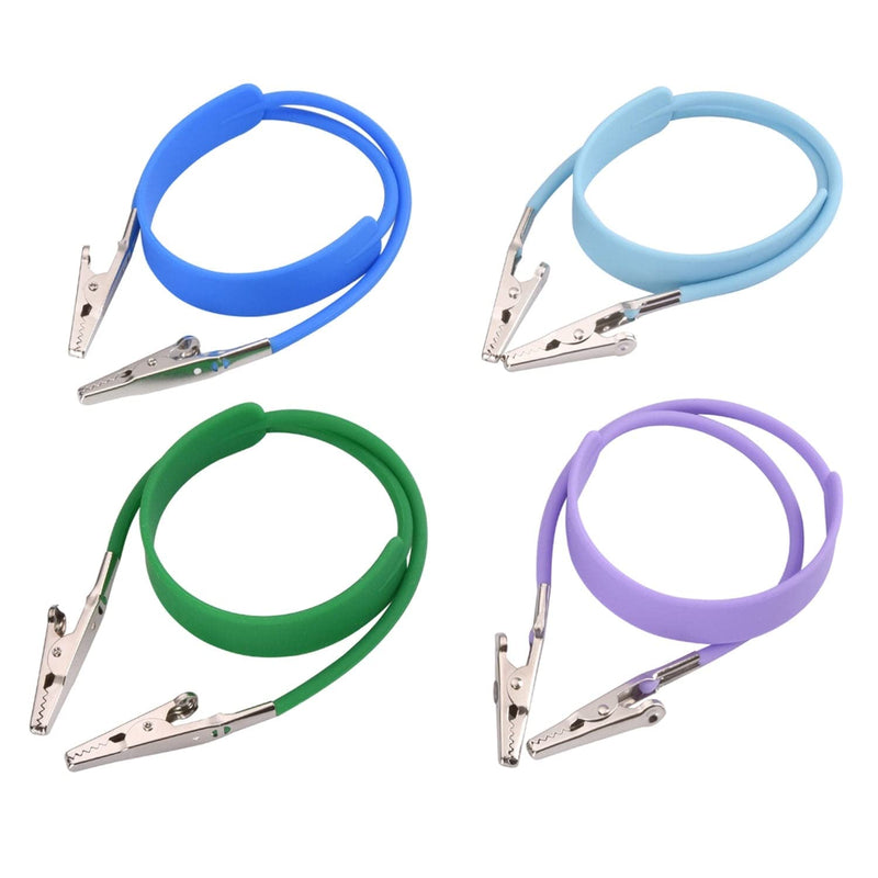 [Australia - AusPower] - Pack of 1 Bag Dental Bib Clips Autoclavable Silicone Bib Holders Clips Individually Wrapped for Napkin Towel Tattoo Light Purple 1 Piece/Bag 