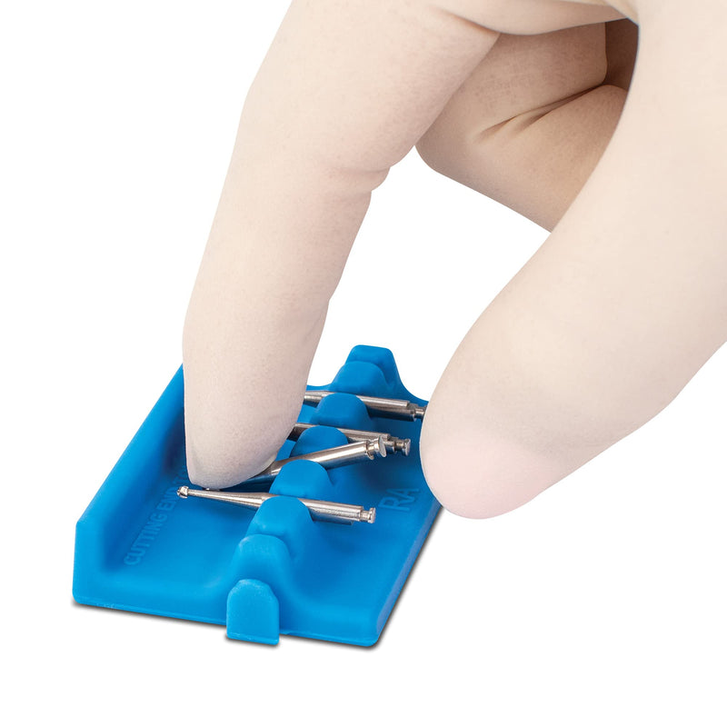 [Australia - AusPower] - Practicon Bur Safe Bur Holders, Blue, Pack of 4 