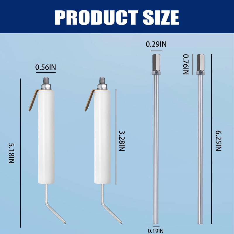 [Australia - AusPower] - 5780 Electrode Insulator Assembly for Beckett Oil Burner Electrode Kit - 2 PCS 