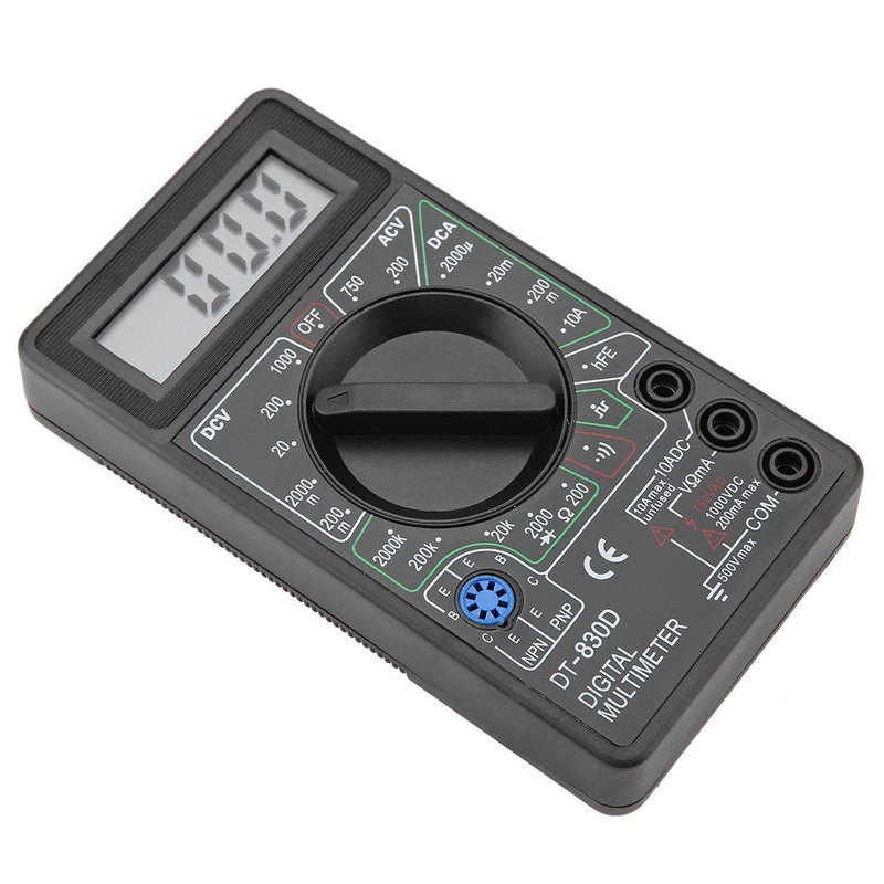 [Australia - AusPower] - Digital Multimeter Tester, Volt DT830D Digital Multimeter Autoranging, Continuity Measurement for Transistor Testing Buzzer Measurement Diode Testing 
