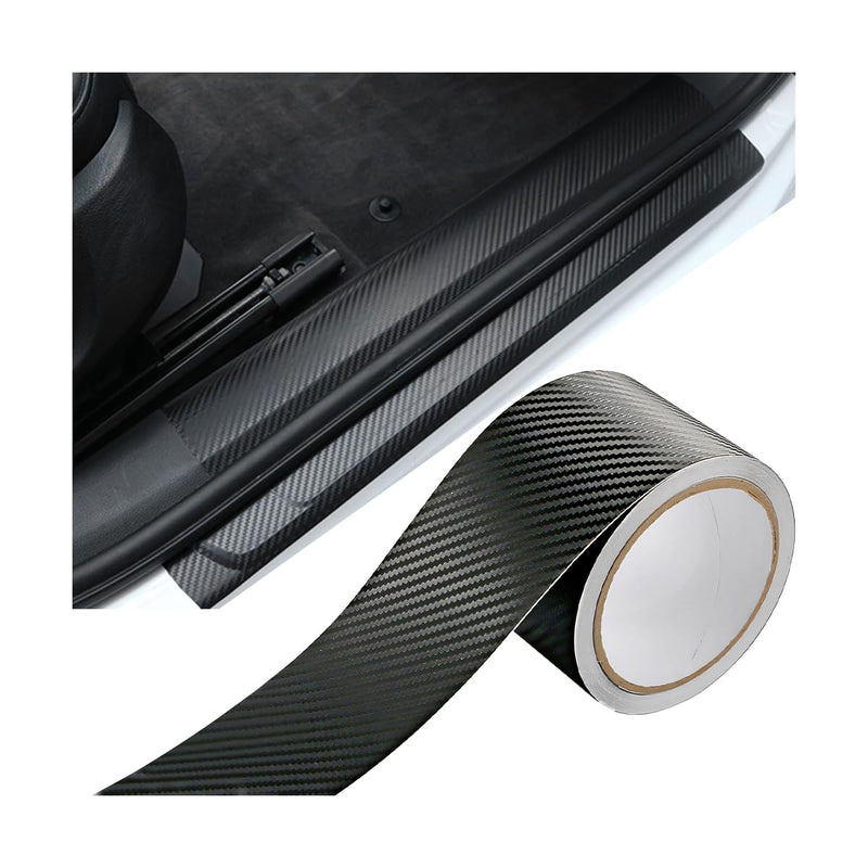Carbon Fiber Car Tape Roll, 32Ft Air-Release Vehicle Adhesive Wrap Strip, Anti-Scratch Automotive Detailing Protective Tape Sticker Accessories, Universal for SUV, Sedan, Truck (32FT X 2.76in) 32FT X 2.76in