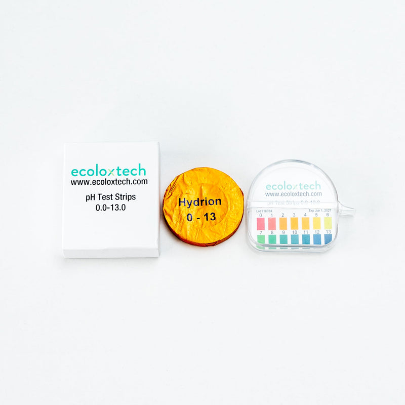 [Australia - AusPower] - EcoloxTech - Instant Check pH Paper, Wide Range pH Test Strips [0.0-13.0] for EcoOne Systems Water Testing Kit, Water Quality Tester, pH Tester for Home, Restaurant, and Lab Use - 125 Strips 