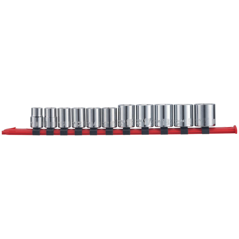 CRAFTSMAN Socket Set, Metric, 3/8" Drive, 6 Pt., 11Piece (CMMT12043) 3/8" in