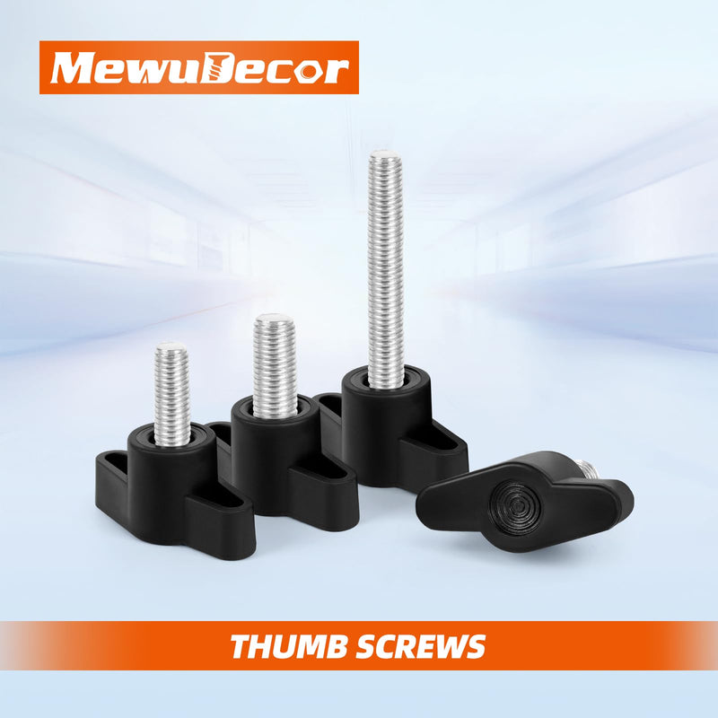 [Australia - AusPower] - M6 x 40mm Z Type Handle Thumb Screws Plastic Head Mechanical Handle Bolts T-Shaped Wing Adjustable Knobs Carbon Steel, 5 PCS M6 x 40mm 