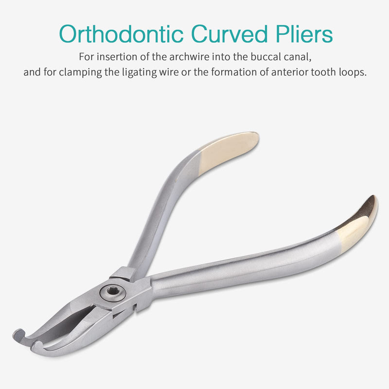 [Australia - AusPower] - LVCHEN Orthodontic Curved Pliers - Dental Wire Bending Pliers Stainless Steel Curved Dental Pliers 