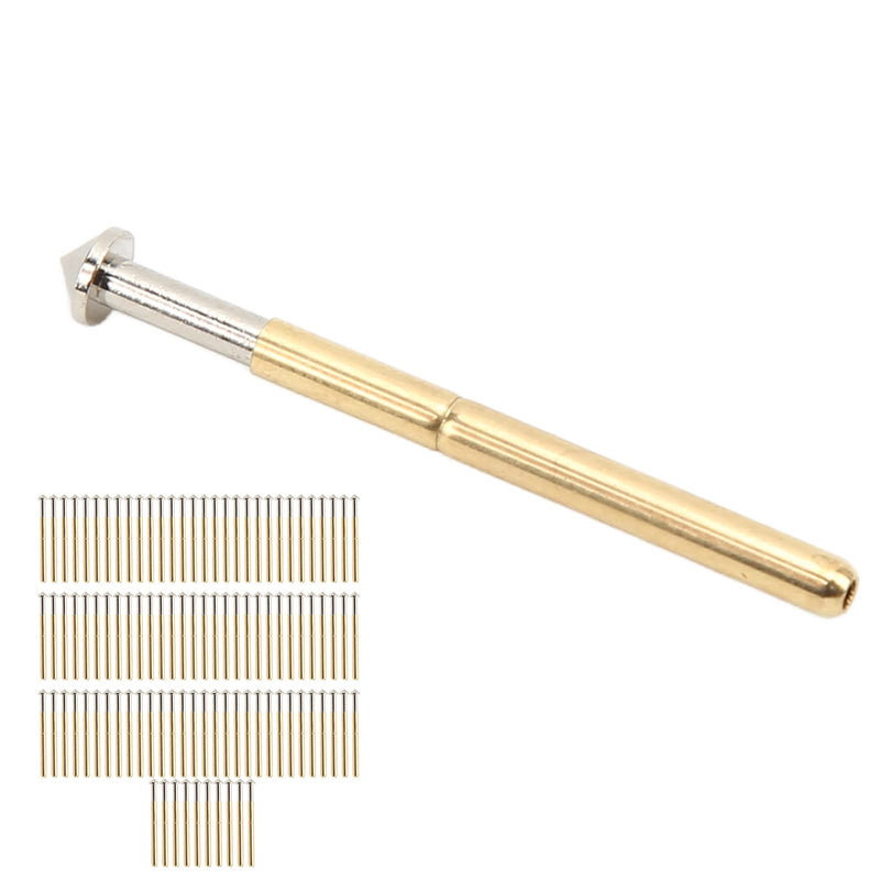 [Australia - AusPower] - 100 Pcs P156‑E Spring Pressure Test Probes Tapered Head Type 2.36mm Diameter Pogo Pin Test Tools PCB Testing Pin 