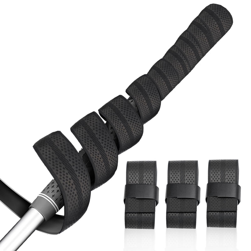 3 PCS Golf Grip Wrapping Tapes, 1 x 40 inch Black Golf Club Grip Tape, Provides Excellent Feeling and Control