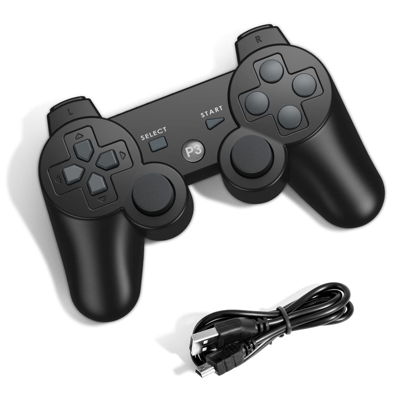 [Australia - AusPower] - Powerextra PS-3 Controller Wireless for Play-Station 3 High Performance Gaming Controller with Upgraded Joystick for Play-Station 3 