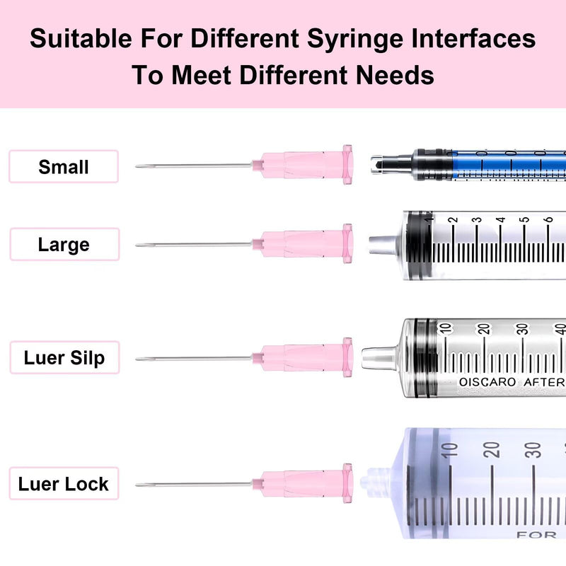 [Australia - AusPower] - 18 Gauge 1-Inch, with Individually Wrapped, 100 PCS Luer Lock Industrial Dispensing Accessories 18Ga 1in 