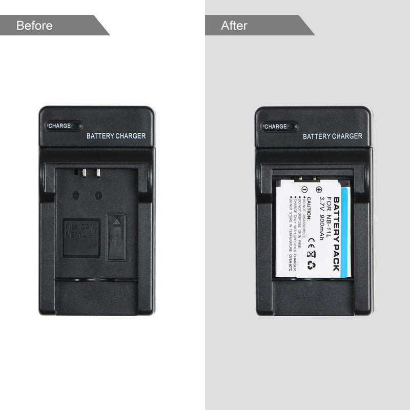 [Australia - AusPower] - NB-11L NB-11LH Battery Charger for Canon PowerShot ELPH 110 HS, 130 HS, 340 HS, 350 HS, A2300, SX400 is, A2400 is, A2500, A3500 is, A4000 is, IXS 240 HS, IXUS 285 HS Wall Charger 
