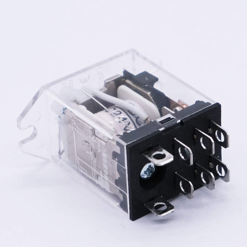 [Australia - AusPower] - mxuteuk 2pcs DC 24V Coil Relay 8 Pin 10A DPDT LED Indicator Electromagnetic Power Relay General Purpose JQX-13F-DZ-DC24V 