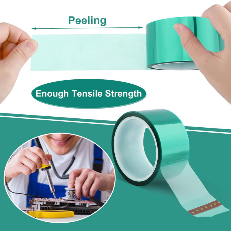 Resin Tape for Epoxy Resin Molding, 2 inch Wide 108FT Long Epoxy Tape, Thermal Adhesive Tapes, High-Temperature Heat Insulation, Easy Peel, Release Tapes for River Tables, Remove Residue