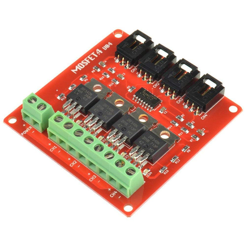[Australia - AusPower] - DollaTek 4 Channels 4 Route MOSFET Button IRF540 V2.0 for Arduino 