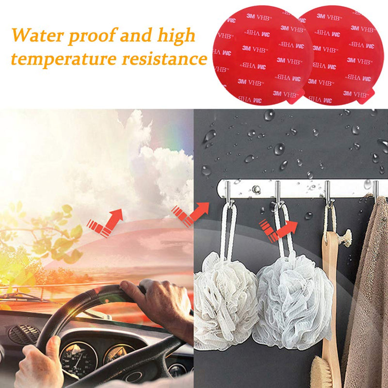 [Australia - AusPower] - 8 Pack Large 3M Double Sided Foam Adhesive Tape Pads,SonKu 3.15 Inch Round VHB Sticky Pads Replacement Mounting Tape for Suction Cup Dashboard,Car Bracket,Dash Cam and Indoor Products 