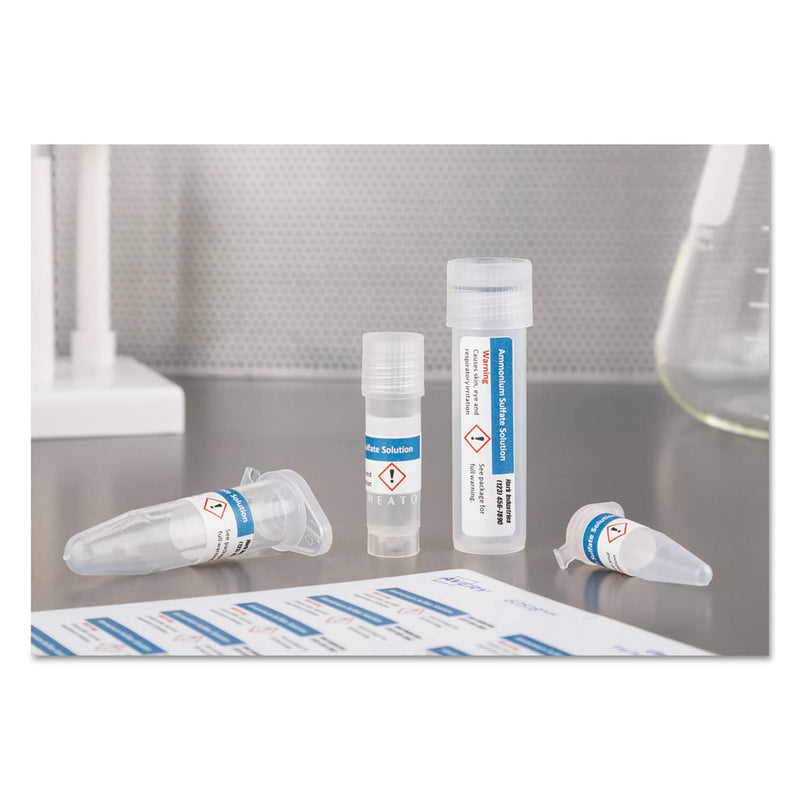 Avery UltraDuty GHS Chemical Labels for Laser Printers, Waterproof, UV Resistant, 0.5 x 1.75, Pack of 1,500 (60518) 1/2" x 1-3/4"