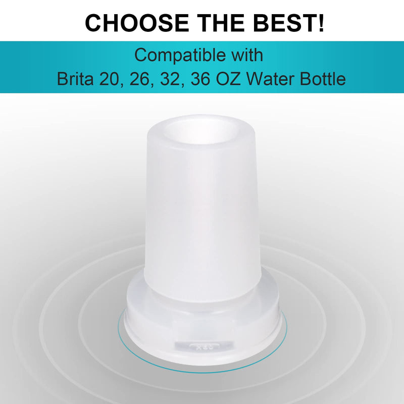 [Australia - AusPower] - 4 Pack Water Bottle Mouthpiece Replacement for Brita Water Bottle, Silicone Water Bottle Bite Valve Replacement Parts Compatible with Brita Filter Water Bottles & Brita Stainless Steel Water Bottle 4 Pcs 