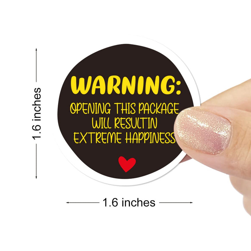 Wailozco Warning Opening This Package Will Stickers,Thank You Stickers,Handmade Stickers,Small Shop Stickers,Envelopes Stickers for Small Business, Online Retailers,Handmade Goods,500 Labels Per Roll - NewNest Australia