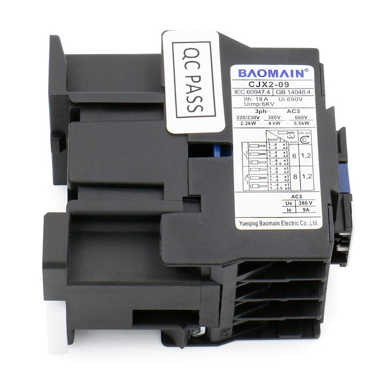 [Australia - AusPower] - Baomain AC Contactor CJX2-0910 110V 50/60 Hz Coil 3 Phase 1NO 660V 25 Amp 