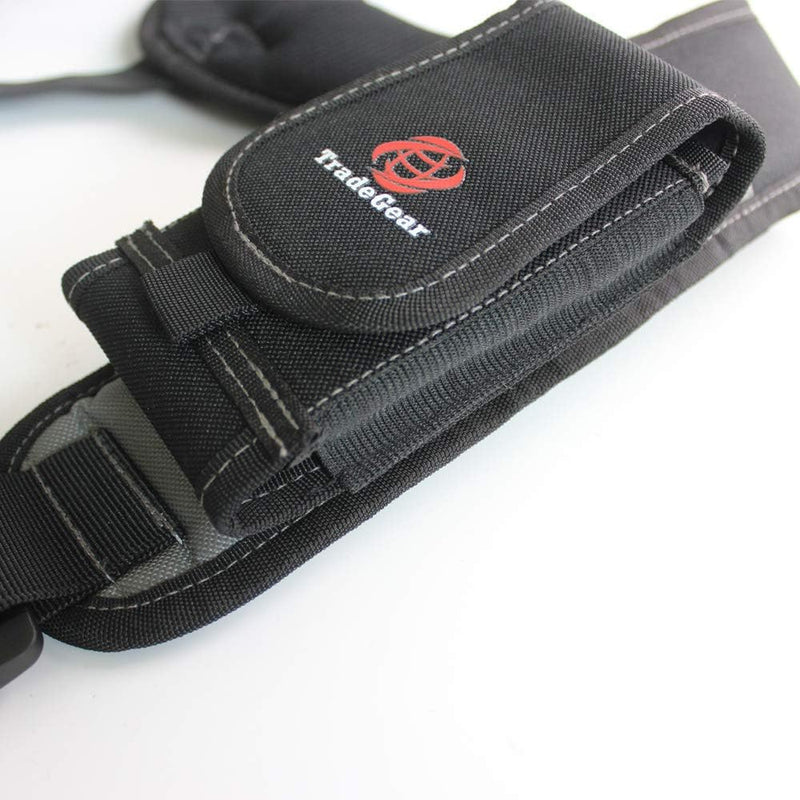 TradeGear Tool Belt Work Suspenders with Velcro Shoulder Pads – Adjustable Fit, Heavy Duty Suspenders – Includes Belt Loops MAGNETIC 3 POINT SUSPENDERS