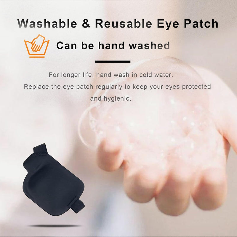 [Australia - AusPower] - 3D Eye Patch, Medical Eye Patches for Adults Kids, 3D Amblyopia Lazy Eye Patches for Left Eye Black 