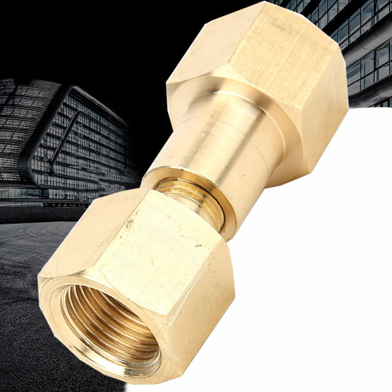 [Australia - AusPower] - Brass Cylinder Adaptors, Thread CGA580 to CGA320 CO2 Cylinder Inlet Adapter Carbon Dioxide Tank to Argon Flowmeter Regulator Fittings 