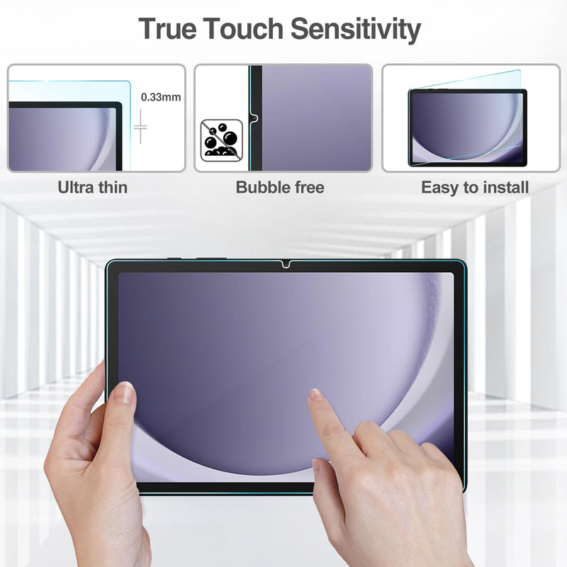 [Australia - AusPower] - 2 Pack Screen Protector for Galaxy Tab A9 Plus 11 Inch 2023, HD Tempered Glass 9H Film Guard for 11" Tab A9+ 5G Tablet (SM-X210/X216/X218) 2 